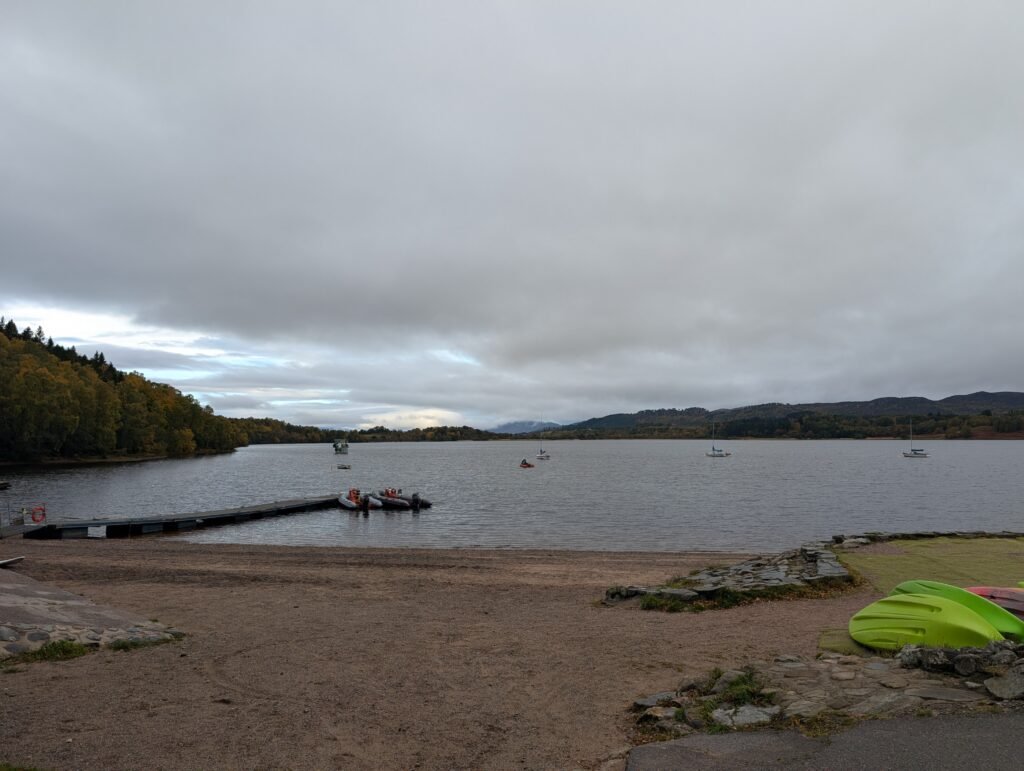 wild swimming - Swim spot 1, Loch Insh Water Sports Center